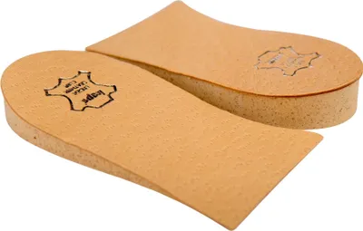 Immagine prodotto di Alzatacco e rialzo per scarpe, cuscino per tallone in pelle, zeppa ortopedica in vita: 10 mm/ L