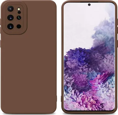 Immagine prodotto di Cadorabo cover per Samsung Galaxy S20 PLUS cover protettiva in TPU marrone custodia in silicone custodia per cellulare