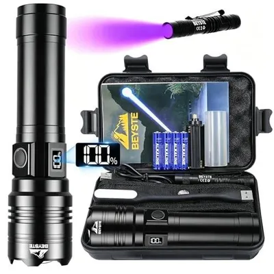 Zdjęcie produktu dla Latarka LED akumulatorowa 1000000 lumenów zoomowana camping kemping