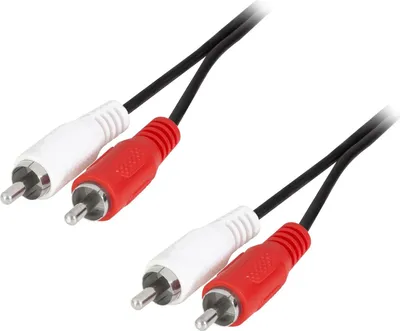 Zdjęcie produktu dla LogiLink 2xRCA - 2xRCA, 2.5m, 2 x RCA, Męska, 2 x RCA, Męska, 2,5 m, Czarny