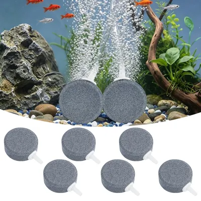 Productafbeelding van 6 stuks luchtstenen voor aquarium | Zuurstofdiffuser en aquariumaccessoires