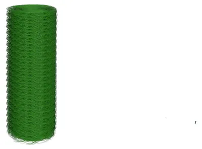 Image de Clôture en fil métallique hexagonale, acier revêtu de PVC, hauteur 100 cm, longueur 25 mètres, maille de 25 mm, diamètre du fil de 0,7 mm