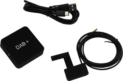 Obrázok produktu pre DAB 004 – DAB-Box – tuner digitálneho rádia – FM vysielač – USB – pre autorádio s Androidom 5.1 – prenosný – čierny