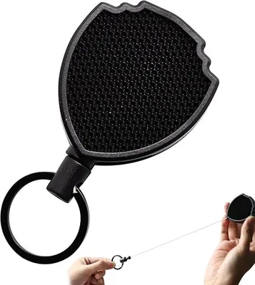 Produktbild von 1 Stück robuster, einziehbarer Schlüsselanhänger mit Gürtelclip, einziehbarer 90-cm-Schlüsselanhänger