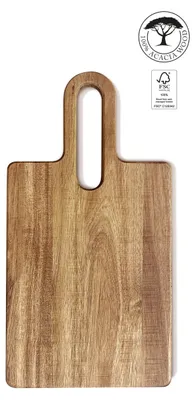 Obrázok produktu pre Drevená doska na krájanie 30 × 16 cm, akácia, malá