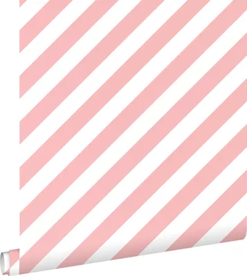 Zdjęcie produktu dla ESTAhome Tapeta paski różowymIbiałym 50 x 900 cm