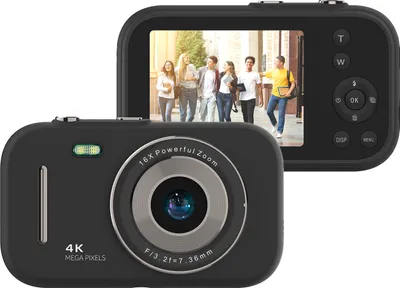 Obrázek produktu pro digitální kamera 4K, přenosná digitální videokamera, 48 MP, 2,8palcový displej IPS, 16x zoom, vestavěná baterie, dárek k narozeninám a Vánocům pro teenagery, studenty, přátele