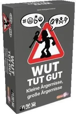 Produktbild von Asmodee Wut tut gut Kartenspiel für Erwachsene & Jugendliche, 3-8 Spieler, ab 12 Jahren