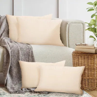 Produktbild von 4er Set Kissenbezug 40x60cm, Samt flauschig weich, mit verstecktem Reißverschluss
