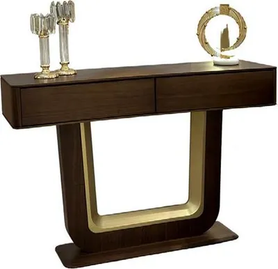 Image de Table console marron moderne Console chic Meuble de salon Sideboard