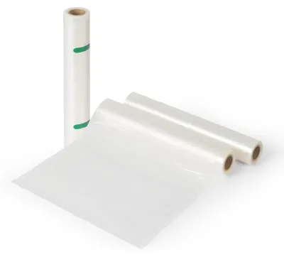 Produktbild von Klarstein Vakuumierbeutel für Vakuumiergerät, 2er Set Vakuumierbeutel Rolle für Lebensmittel, 28x300cm BPA-freie Vakuumierbeutel für Sous Vide, Trockenes/Feuchtes, Wiederverwendbare Vakumierbeutel