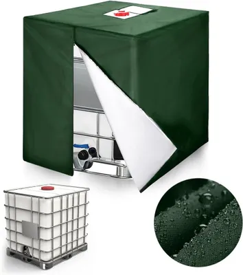 Produktbild von Tankabdeckung - IBC-Tankabdeckung - 120x100x116 cm - 1000-Liter-Wasserbehälter - 210D Oxford-Gewebe - für Behälter und Regenwassertanks – Grün