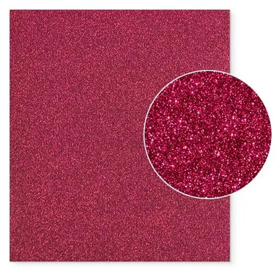 Produktbild von Plottermarie Plotterfolie Mega Glitter für kreative Veredelungen – Plotterfolie für Textildruck, T-Shirts, Baumwolle, Polyester, DIY & Spezialeffekte 32 x 50 cm - 927 Pink