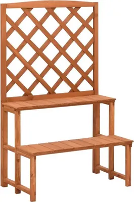 Produktbild von Blumentreppe mit Rankgitter 70x42x115 cm Massivholz Tanne