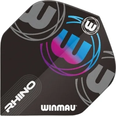 Produktbild von Winmau Darts Rhino Schwarz Grau Blau 6905.226 Flights