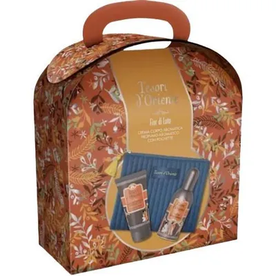 Produktbild von Tesori D´oriente Geschenkset Fior di Loto Edt 100ml, Creme 75ml + Kosmetiktasche