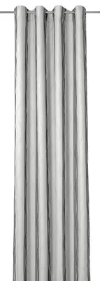 Gardinenschal mit Ösen, 245 x 150 cm, 100% Polyester, Grau