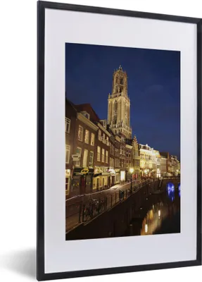 Produktbild von MuchoWow® MuchoWow® Gerahmtes Poster Domturm - Wasser - Licht 40x60 cm - Poster mit zchwarzem Bilderrahmen - Poster in Rahmen