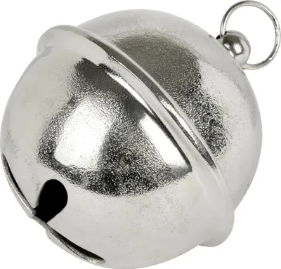 Zdjęcie produktu dla Dzwonek dekoracyjny Sonido aluminium, błyszczący nikiel D 18 cm