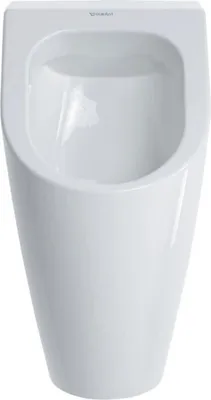 Zdjęcie produktu dla Duravit pisuar RIMLESS ME by Starck 0,5 l, odpływ poziomy, bez muszki HygieneGlaze biały