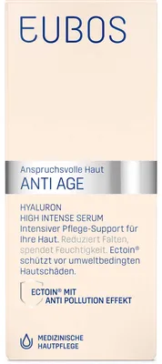 Imagen del producto de Sérum intensivo anti-edad Hyaluron de EUBOS, para pieles exigentes, 30 ml. Concentrado