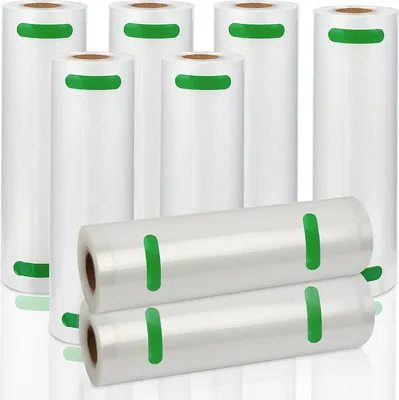 Produktbild von Yakimz 2x-8x Vakuumrollen Vakuumbeutel 20 x 600 cm Vakuumfolie Vakuumierfolie Vakuumier + Beutel- 8x Vakuumrollen