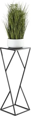 Produktbild von Modernes Blumenbeet LOFT schwarz 70 cm Metall