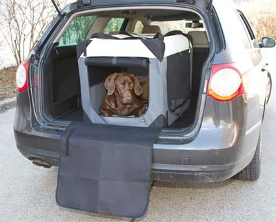 Produktbild von Kerbl Pet Transportbox Journey, 70x52x52 cm, grau/beige