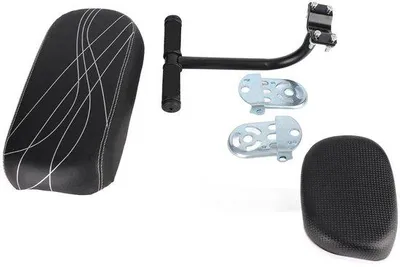 Productafbeelding van Fietskinderzitje Achterbank - Kinderzitje Fiets - Veilig Fietsen - Comfortabel Ontwerp - 34x16x75cm - Zwart