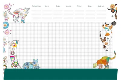 Produktbild von Schreibtischunterlage Notizbuch B3 - Katzen
