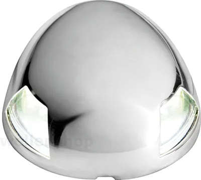 Produktbild von LED Positionslicht 225° Weiß 12V aus Edelstahl, wasserdicht für Boote bis 12 m