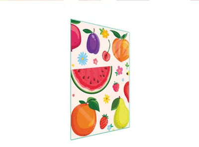 Obrázok produktu pre Sklenená doska na krájanie ovocia 35x52