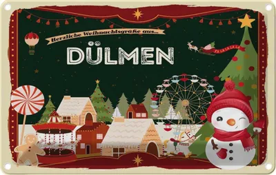 Produktbild von vianmo Blechschild 20x30 cm Weihnachten aus DÜLMEN