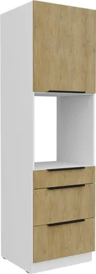 Produktbild von Backofenumbauschrank Cremona weiß 60 DPS-210 3S 1F