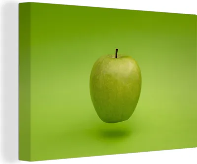 Produktbild von OneMillionCanvasses® - Leinwandbilder - 140x90 cm, Apfel - Grün - Obst, Wandbilder Kunstdruck Wanddekoration