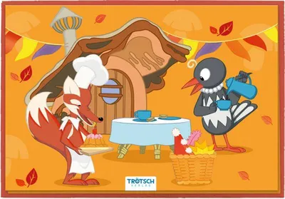Produktbild von Trötsch Unser Sandmännchen Pop-up Karte Fuchs und Elster