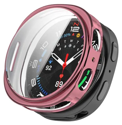Produktbild von Für Samsung Galaxy Watch 8 40mm Electroplated Full Cover TPU Smart Watch Schutz Hülle Pink