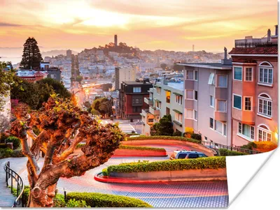 Produktbild von MuchoWow® Poster Stadt - Garten - Licht 40x30 cm - Plakate für die Wände - Poster Wohnzimmer