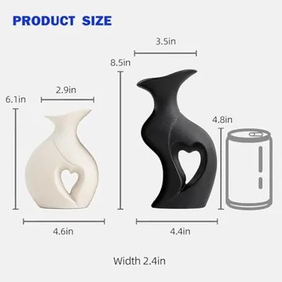 Produktbild von Keramische Vase Set modern matt