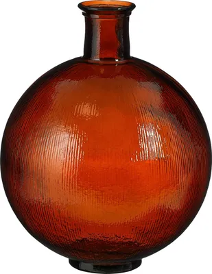 Produktbild von Mica Decorations Firenza Glasflasche - H42 x Ø34 cm - Recyceltes Glas - Dunkelbraun