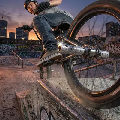 Immagine prodotto di Attacchi per assi in ottone BMX 14 mm in acciaio cromato, coppia