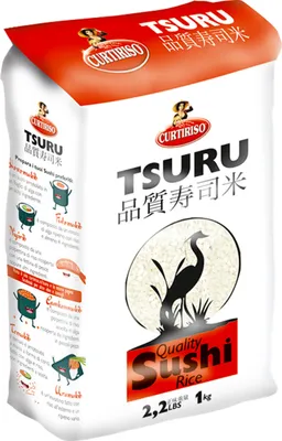 Immagine prodotto di Riso per sushi Tsuru 1 kg - Curtiriso