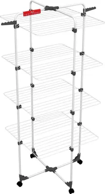 Produktbild von Vileda Mixer 4 Wäscheständer, 40 m Leinenlänge, 4 Ebenen für 4 Waschladungen, Fl