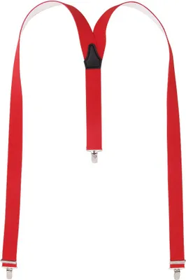 Produktbild von Hosenträger mit 3 Clips 6 Farben, Farbe:rot