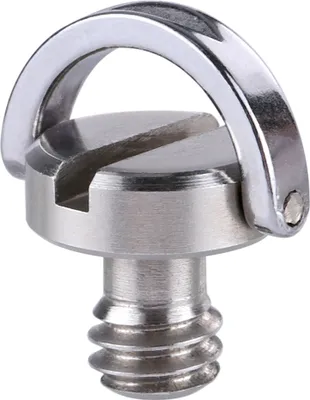 Produktbild von Kamera Stativ Schraube 1/4 Zoll Außengewinde (Male) mit D-Ring Quick Release Kameraschraube | rostfreiem Edelstahl