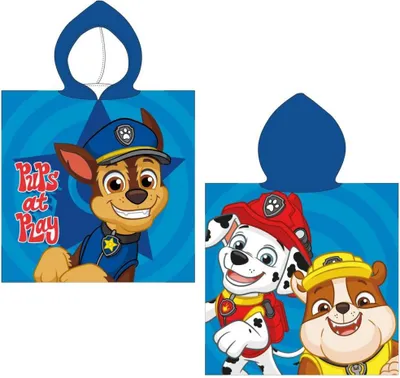 Obrázek produktu pro Plážové pončo Paw Patrol 50×115 cm - pončo s kapucí