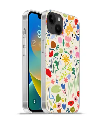 Produktbild von MuchoWow® Handyhülle Schutzhülle Hülle für Apple iPhone 14 Plus - Soft case Blumen - Muster - Pflanzen Silikon Softcase Handy Hülle - Abbildung