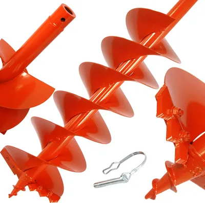 Produktbild von Ø 200mm 800 mm Profi Erdlochbohrer Erdbohrer Erdaufbereiter Bohrer Pfahlbohrer