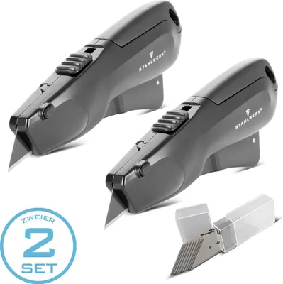 Immagine prodotto di STAHLWERK Coltello da taglio UCM-19 ST set di 2 lame incl. 10 lame a cambio rapido