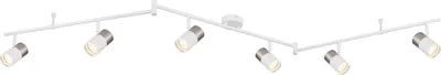 Immagine prodotto di GLOBO 57851-6 BRISBON Faretto in metallo bianco opaco, 6x GU10